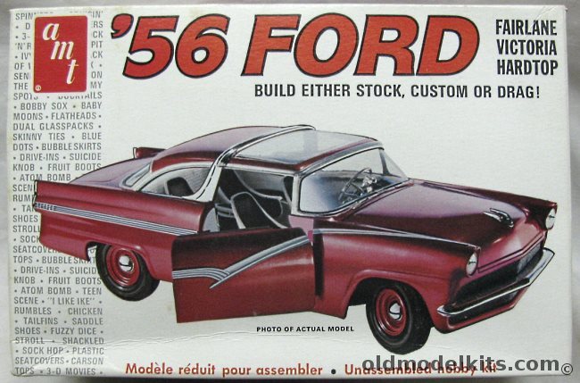 AMT 1/25 1956 Ford Fairlane Victoria Hardtop - Old Plastic Model Kits